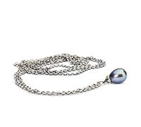 Trollbeads Silver 925 Fantasy Necklace with Peacock Pearl 100 cm / 39.4 in