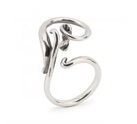 Trollbeads Sterling Silver Swirling Fantasy Ring TAGRI-00499 - Size 51 - Sterling Silver