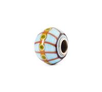 Trollbeads Time Echo Glass Bead Charm | Handcrafted Glass Jewellery Bead for Bracelets & Necklaces