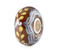 Trollbeads Velvet Twilight Spark Glass Bead TGLBE-00252 - Exclusive Design - Glass / Sterling Silver
