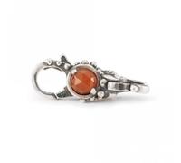 Trollbeads Vitality Clasp TAGLO-00125 - Exclusive Design | Acotis Diamonds - Sterling Silver / Red Onyx