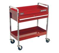 Trolley 2 Level Heavy Duty with Lockable Drawer SealeyCX101D