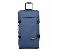 Eastpak Tranverz M Medium Suitcase 78L (67 x 35.5 x 30 cm), Durable Rolling Luggage, Lightweight Travel Bag with Double Compartments, Telescopic Handle & TSA Lock - POWDER PILOT