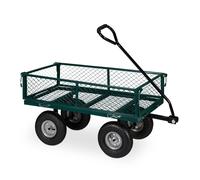 Trolley cart Heavy-Duty Wagon Portable Handcart 200 kg Pneumatic Wheels Durable