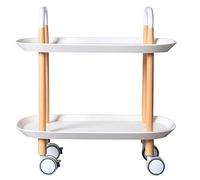 Trolley,Cart,Household Multi-Layer Trolleys,Cart Storage Shelf Plus Thick Multifunction Easy to Move 2 Side Handles for Bathroom, Kitchen, Office