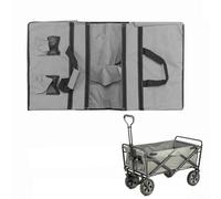 Trolley Cart Liner Bag, Trolley On Wheels Liner Folding Garden Trolley Cart Liner Oxford Cloth Wagon Lining Cloth Inner Bag, 33.5 x16.9 x10.2in(Grey)