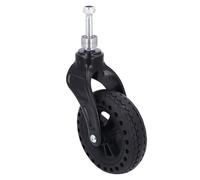 Trolley Front Wheel 6in Replacement, TPE Rubber Non Slip Solid Castor Wheel, Heavy Duty 75KG Load Capacity, Smooth Rolling for Walkers and Rollers, Durable Trolley Accessories