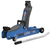 Sealey Trolley Jack 2 Tonne - Low Profile Short Chassis - Blue