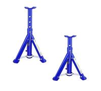 Trolley Jack 3 Ton Axle Jack Stands, Foldable Foldinng Floor Lifting Axle Jack Stands 2 PCS, Heavy Duty 4 Adjustable Height Lift Car Axle Jack Stands, for Car Stand Lifting