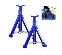 Trolley Jack 3 Tonne Axle Stands Floor Car Lift Axle Stands Heavy Duty Foldable Foldinng Floor Lifting Axle Jack Stands 2 PCS Safety Lifting Sturdy Feet for Garage Workshop