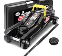 Trolley Jack Black 2t 85-330mm Lifting Height in ase