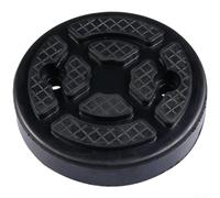 Trolley Jack Pad Round Rubber Foot Support 12cm for Vehicle Lifts - Non-Slip V Groove Pattern Heavy Duty Car Repair Tool Adapter(two)