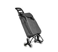 Trolley LightweightFolding Shopping Trolley Stair Climbing Shopping Trolley With 6 Wheels Shopping Carts for Waterproof Detachable Market Storage Bag