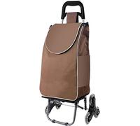 Trolley LightweightShopping Trolley on Wheels Foldable Shopping Trolleys Folding Grocery Cart Shopping Hand Truck Foldable Utility Cart with Climb Stairs Wheels and Elastic Rope (A)