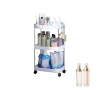 Trolley Rack - Roller Shelves for Nappy Storage | Multi-Level Storage Trolley on Wheels, 3/4 Layer Storage Cart, Storage Cart for Bedroom, Kitchen