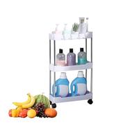 Trolley Rack - Roller Shelves for Nappy Storage | Multi-Level Storage Trolley on Wheels, 3/4 Layer Storage Cart, Storage Cart for Bedroom, Kitchen