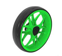 Trolley Replacement Wheels, 255mm Diameter with 10mm Axle, For EVA Foam All Terrain Tyres for Push Cart, Silent Lightweight Buggy Wheel(green)