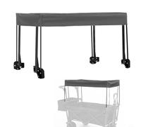 Trolley Roof, Garden Cart Awning Canopy, Awning Canopy Wagon Attachment Foldable Wagon Cart Sun Shade Cover For Outdoor Fun,90 X 47 X 51cm(Grey)