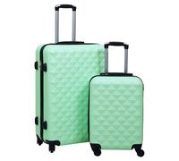 Trolley set 2pc Mint ABS hardcase 55x36x22 & 76x48x28cm 4x360° wheels lock nests