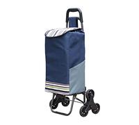 Trolley Shopping Folding Shopping Trolley Grocery Stair Climbing with Silent Three Wheels and Removable Canvas Bag Shopping 19.715.736.2 Inches Grocery
