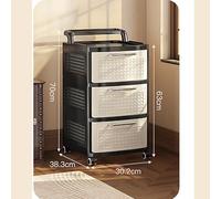 Trolley,Storage Cabinet,Drawer Design,Ample Space,for bedrooms,Living Rooms,Offices,bathrooms,Simple Modern Style A,3floor