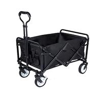 Trolleys, Folding Carry, Folding Wagon Trolley, Camping, Rolling Buggies, Outdoor Garden Sport Carry Wagon - for Camping Garden Beach All Terrain/Blue