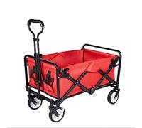 Trolleys, Folding Carry, Folding Wagon Trolley, Camping, Rolling Buggies, Outdoor Garden Sport Carry Wagon - for Camping Garden Beach All Terrain/Blue