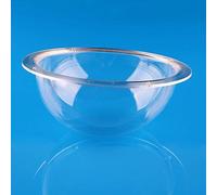 Trolleyshop Diameter 3.15inch/80mm w/ 4 Holes Acrylic Flange Plastic Hemisphere Indoor/Outdoor CCTV Replacement Clear Dome Camera Cover Security Dome Camera Housing