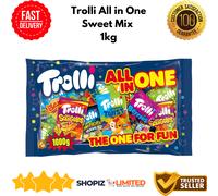 Trolli All in One Sweet Mix Squiggles Twist Sour Worms Bears Gummies Pack 1kg