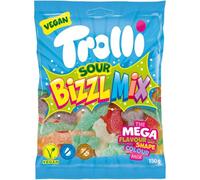 Trolli Bizzl Mix Sour 3 x 150g Extrasacidic Sugared Fruit Gum Mix Pack of 3