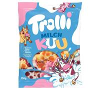 TROLLI Fruit Flavour Gummy Fruity Sweets Milch Kuh Bags 150g, 5 Bags