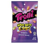 Trolli Sour Brite Eggs Gummy Candy, 4 Ounce Bag, (Pack of 12)