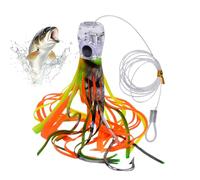 Trolling Bait, Simulated Squid Perch Bait, Swimming Bait Accessories for Anglers, Night Catching, Bass, Perchy Catfish, Kayak, Fishing, Father's Day Gift