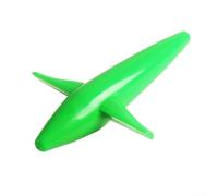 Trolling Bird Shaped Big Game Lure Tuna Teaser 5inch for Offshore Fishing with Hole for Rigging (Is green)