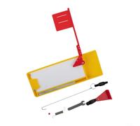 Trolling Fishing Planer Board with Spring Release Flag - Lightweight Side Planer Lure Spreader for Freshwater Saltwater Lake River Boat Fishing 245mm(Right)