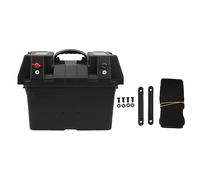 Trolling Motor Battery Box Smart 12V Marine Power Center Portable Water Storage for Fishing Boats Camping Trucks RVs Boating Accessories