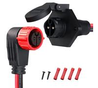 Trolling Motor Plug,12V/24V/26V/48V Trolling Motor Plug and Receptacle for Minn Kota Marine Boat,8 Gauge 2-Wire Quick Connect,Male&Female,Waterproof