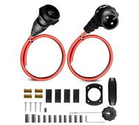 Trolling Motor Plug and Receptacle Compatible with Minn Kota Replace 1865120 MKR-28, 8AWG Heavy-Duty Waterproof Connector 60A 48V Rated Marine Boat Battery Accessory