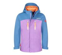 Trollkids - Girl's Nusfjord Jacket - Waterproof jacket size 116, purple/blue