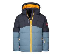 Trollkids Gryllefjord Winter Jacket, Black/Steel Blue/Mango, 176