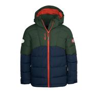 Trollkids Gryllefjord Winter Jacket, Forest Green/Navy Blue, 116 cm