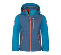 Trollkids - Kid's Balestrand Jacket - Softshell jacket size 128, blue