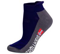 Trollkids - Kids Hiking Low Cut Socks II 2-Pack - Sports socks size 23-26, blue
