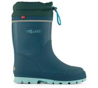 Trollkids - Kid's Isfjord Thermo Winter Rubber Boot XT - Wellington boots size 28, turquoise