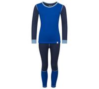 Trollkids - Kid's Merino Baselayer Set II - Merino base layer size 98, blue