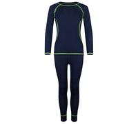 Trollkids - Kid's Merino Baselayer Set - Merino base layer size 92, blue