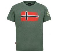 Trollkids - Kid's Oslo T - T-shirt size 128, olive