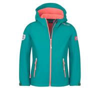 Trollkids - Girl's Trollfjord Jacket - Softshell jacket size 110, turquoise