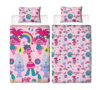 Trolls 2 World Tour Reversible Duvet Set Pink/multicoloured (Single)