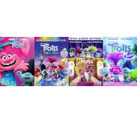 Trolls 4 Film Collection DVD - Trolls / Trolls Holiday / Trolls World Tour / Trolls Band Together - Sing-Along Edition DVD
